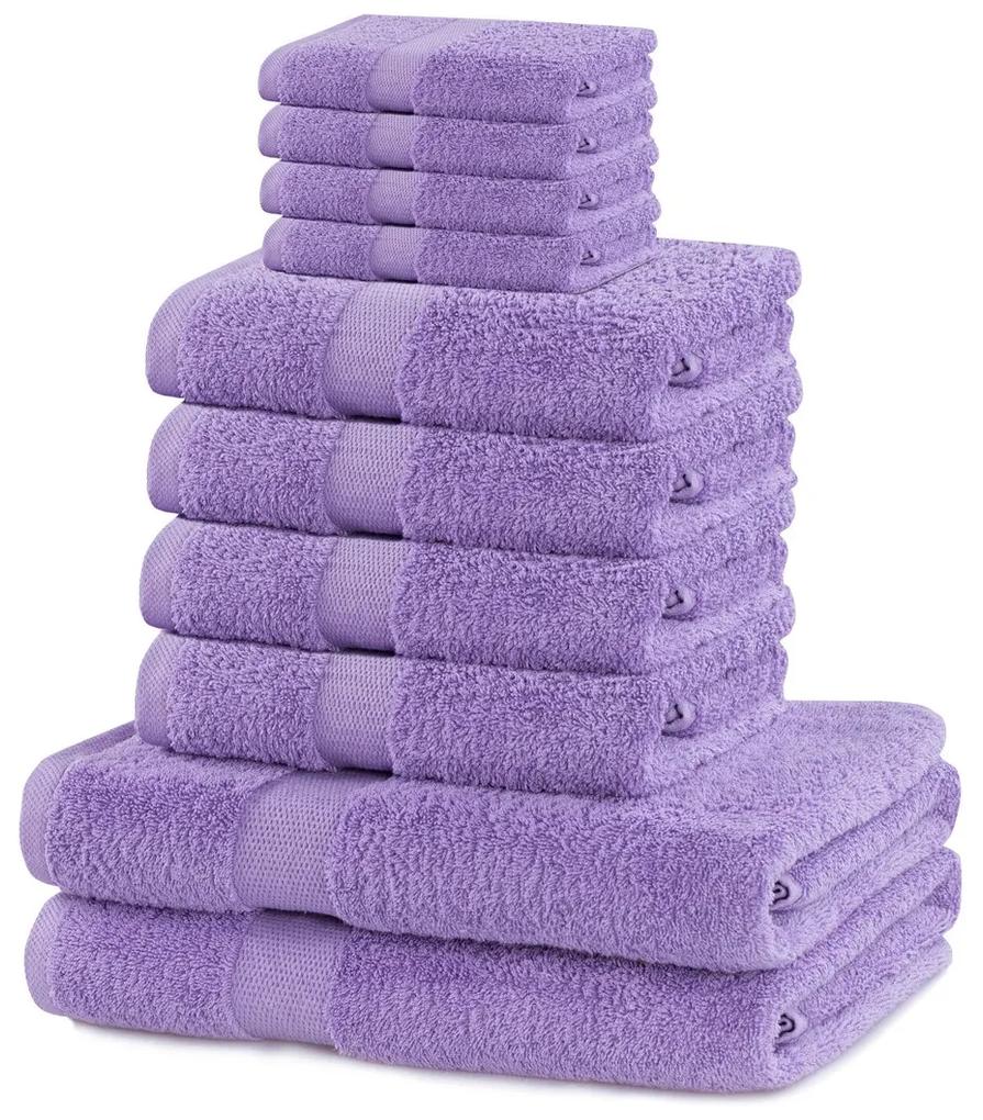 Súprava uterákov DecoKing Kunis fialová