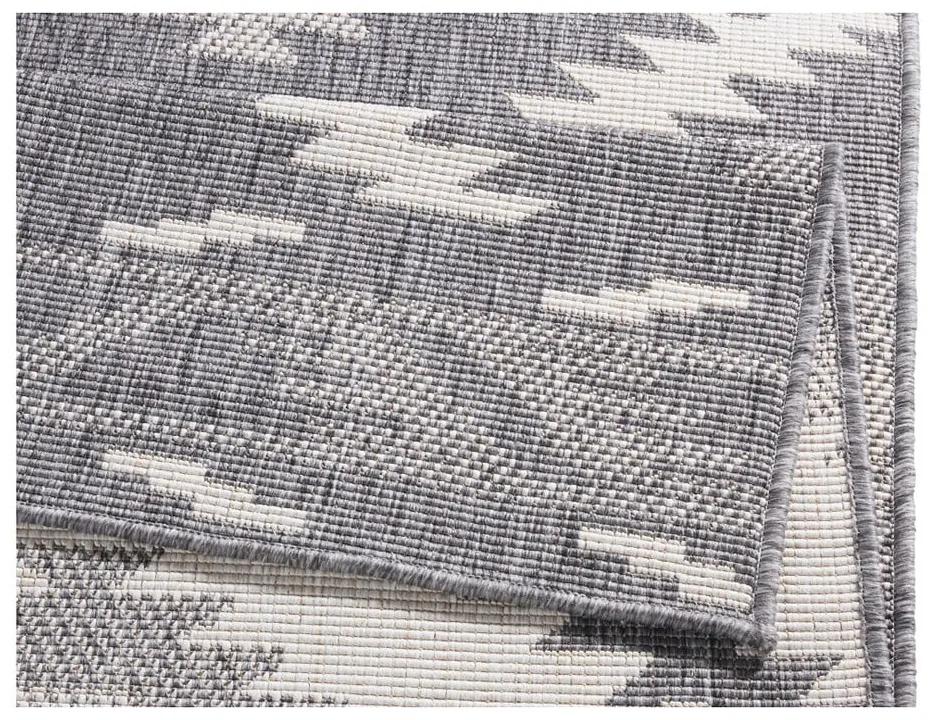 Sivo-krémový vonkajší koberec NORTHRUGS Malibu, 290 x 200 cm