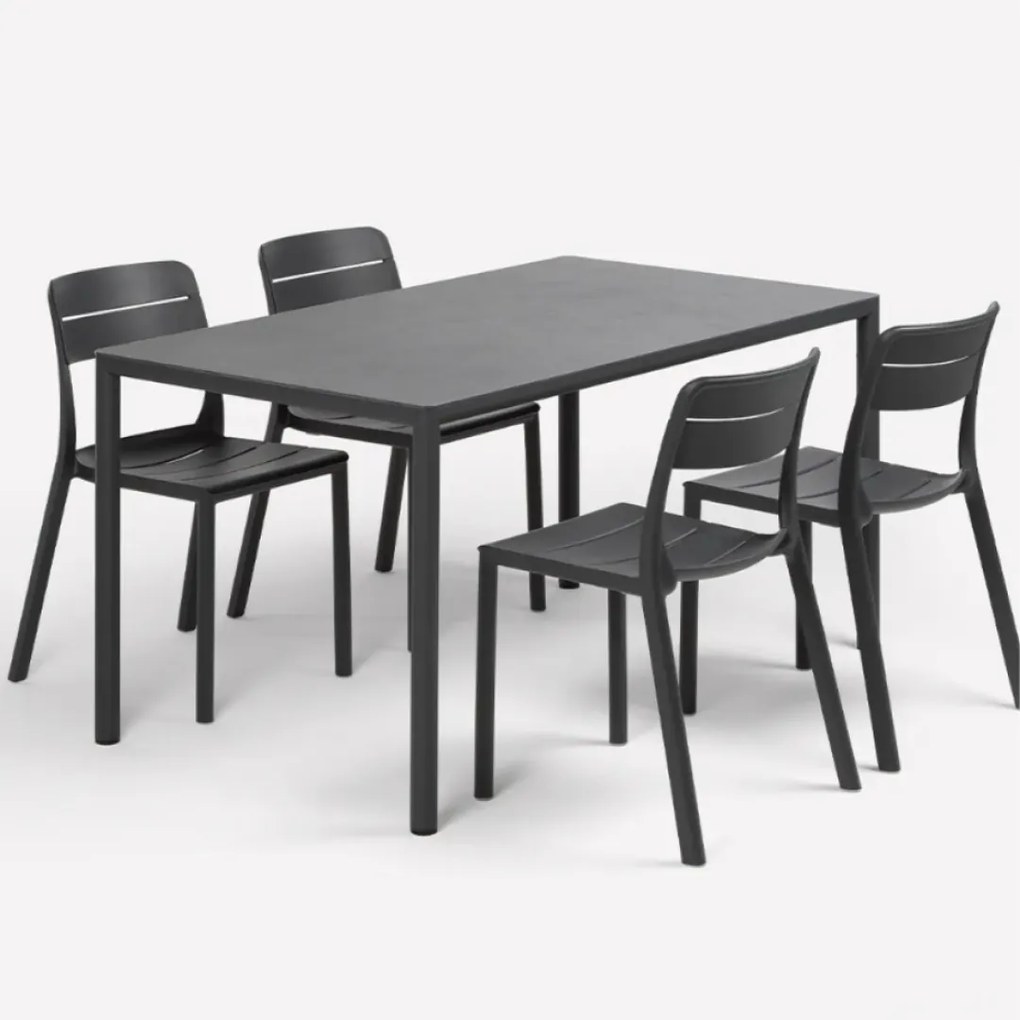 PIAVE 140x80 záhradný stôl antracite