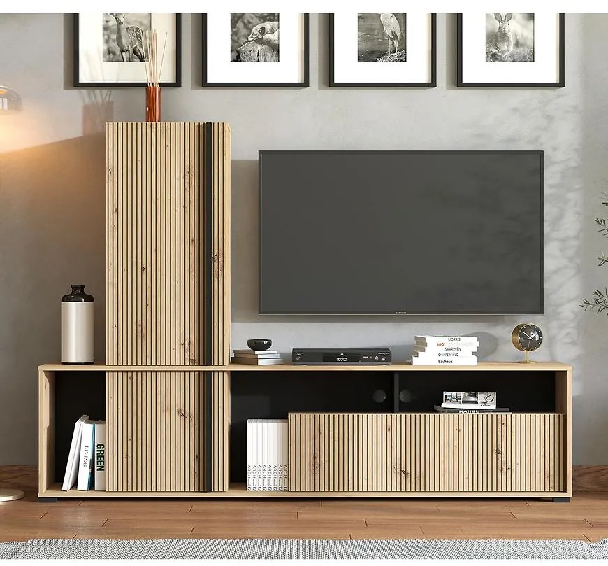 Obývacia Stena Chania Artisan/Čierna 11013496