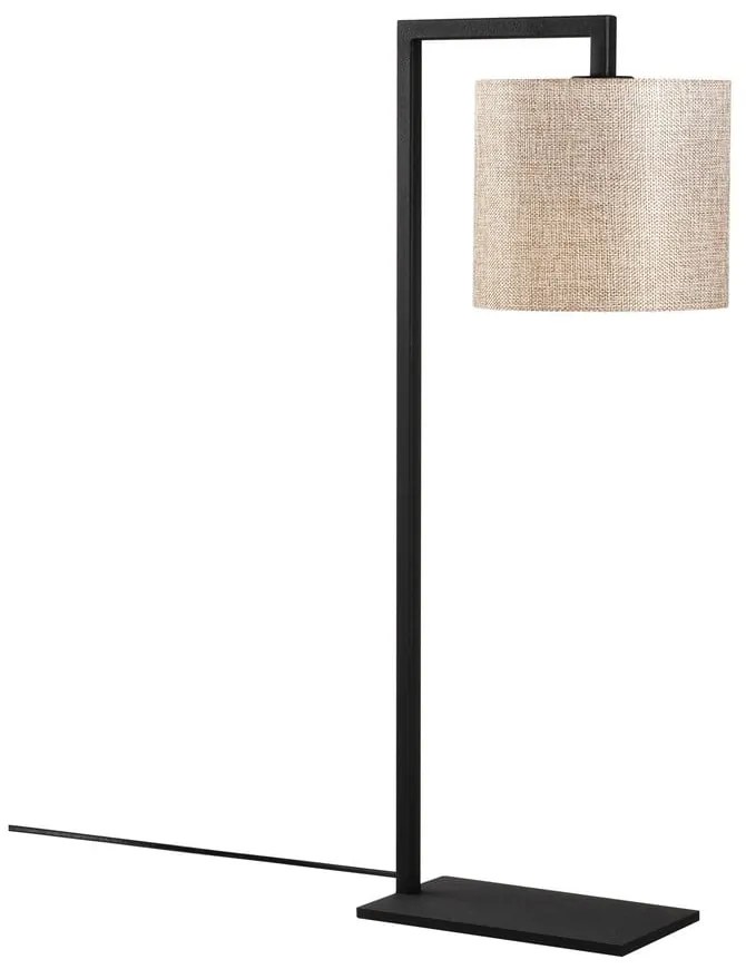 Čierno-béžová stolná lampa Opviq lights Profil