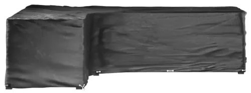 vidaXL Kryt na záhradný nábytok v tvare L 18 očiek 220x285x80 cm-