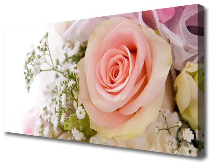 Obraz na plátne Ruže kvety rastlina 120x60 cm