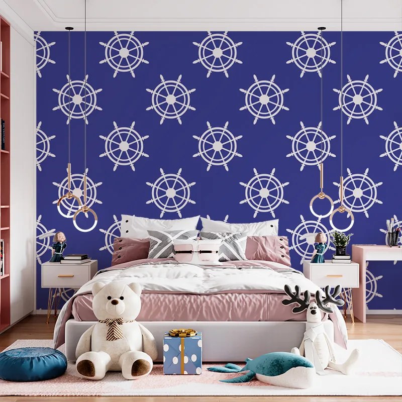 Sablio Tapeta Biele kormidlá - 125x75 cm