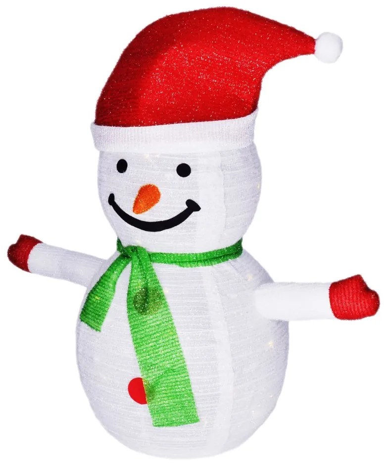 Brilagi - LED Vianočná vonkajšia dekorácia 40xLED/3xAA IP44 snehuliak