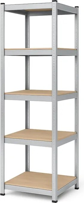 Akcia 6x Regál 180x40x40 cm pozinkovaný 5-policový, nosnosť 875 kg - 6ks