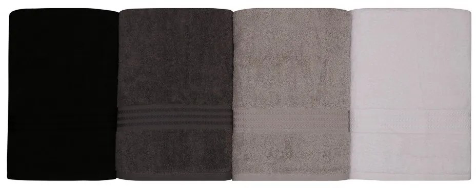 Súprava 4 ks dúhových uterákov 70x140 cm