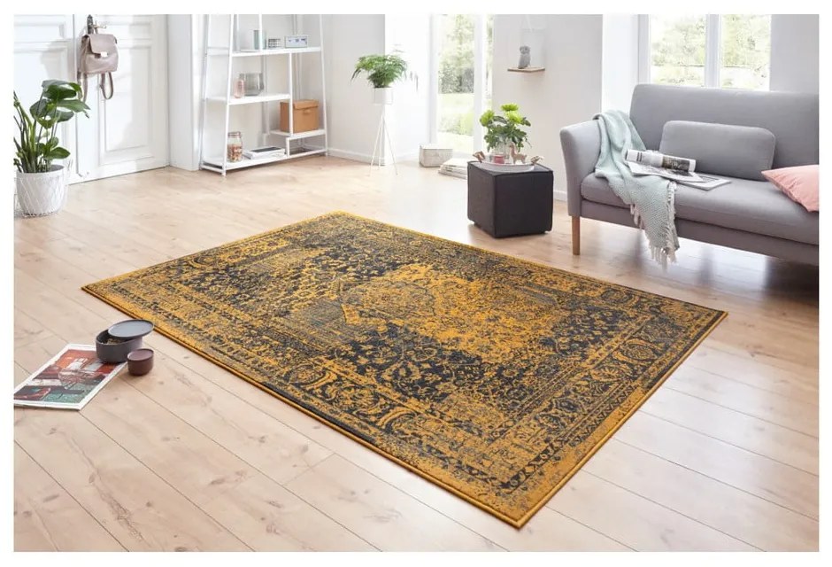 Žlto-sivý koberec Hanse Home Celebration Plume, 120 x 170 cm