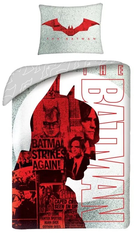 Halantex Bavlnené obliečky 140x200 + 70x90 cm - Batman Strikes Again