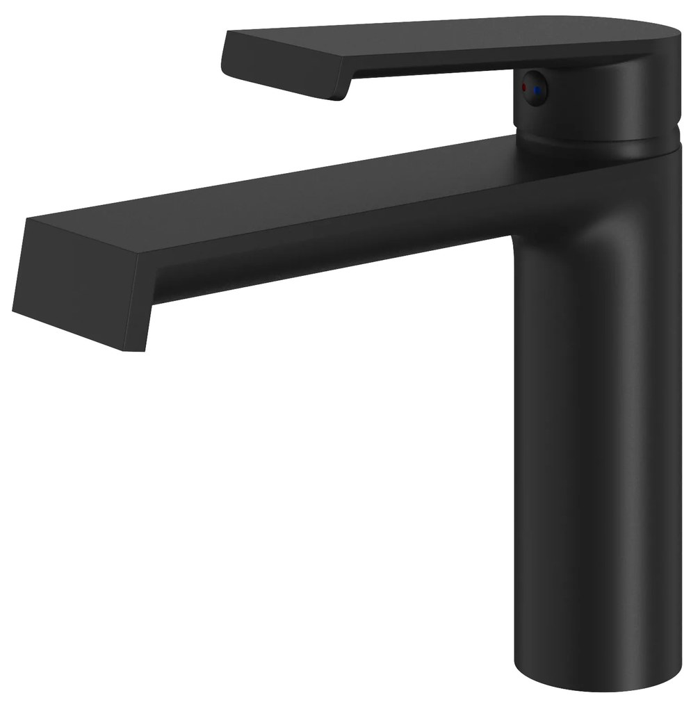 Gamma Axel, umývadlová batéria h-155, čierna matná, GMA-BALU-BK