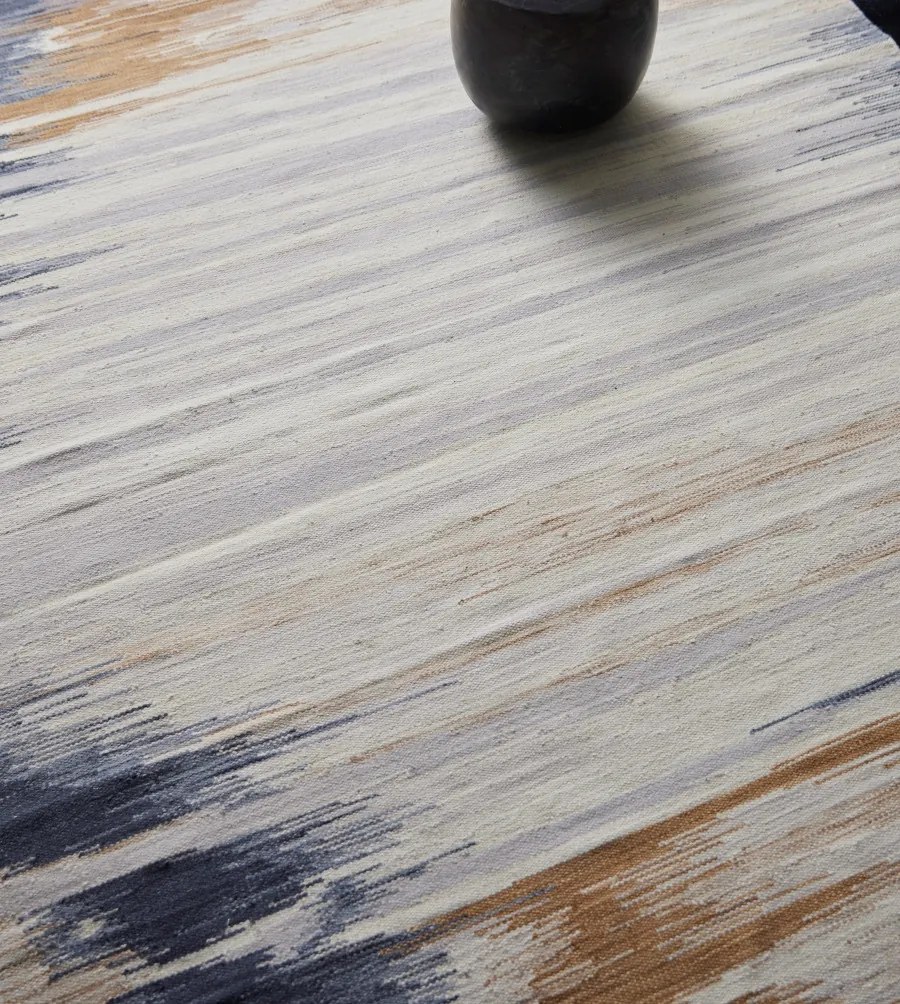 Diamond Carpets India, Ručne viazaný kusový koberec Ombre Paris DESP HL64 Ivory Charcoal, 200x290, viacfarebná, chodba / predsieň