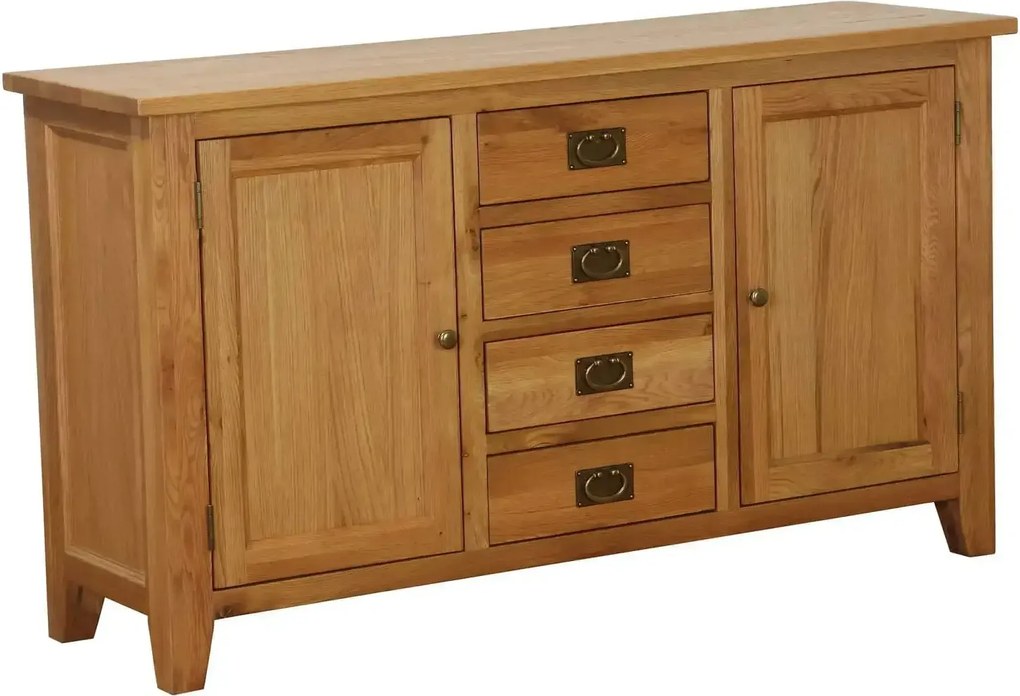 Komoda so 4 zásuvkami a 2 dvierkami, 150x45x85 cm