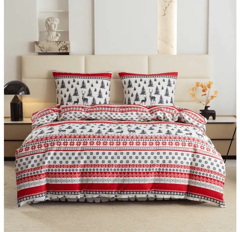 Obliečky z mikrovlákna TWINKLE CHRISTMAS farebné Rozmer obliečky: 2 ks 70 x 90 cm | 200 x 220 cm