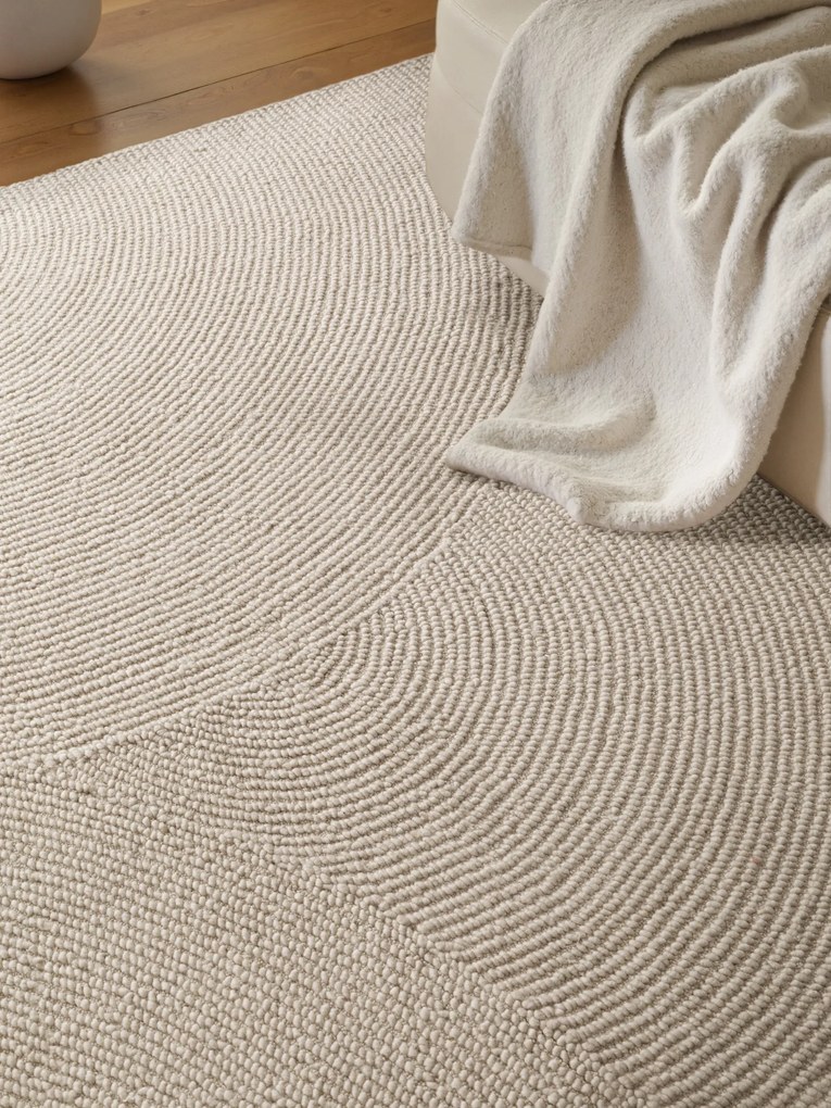 Hanse Home, Kusový koberec Calmio 106220 Natural White, 200x300, biela, obývacia izba
