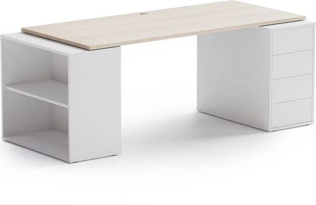 Samostatná pracovná doska BLOCK, 1600 x 800 x 25 mm, dub prírodný