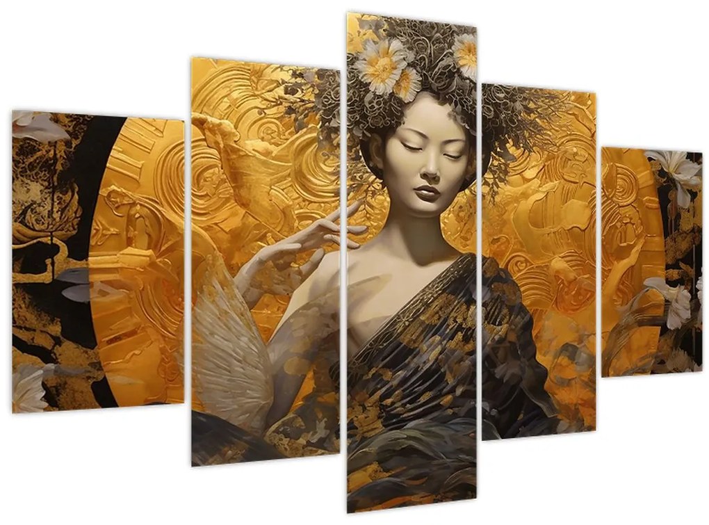 Obraz - Japonská dáma (150x105 cm)