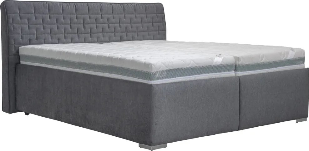 Posteľ Rita 180x200 cm, šedá látka