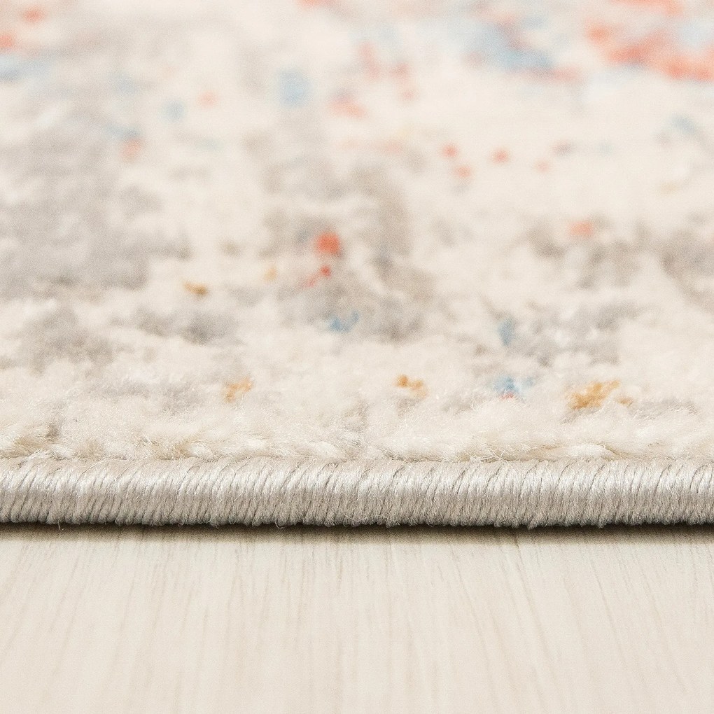 TA Koberec G509C WHITE/SALMON PORTLAND HIK Biely Obdĺžnikový Rozmer: 140x200 cm