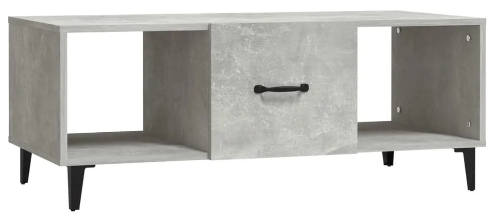 vidaXL Konferenčný stolík betónovo sivý 102x50x40 cm spracované drevo