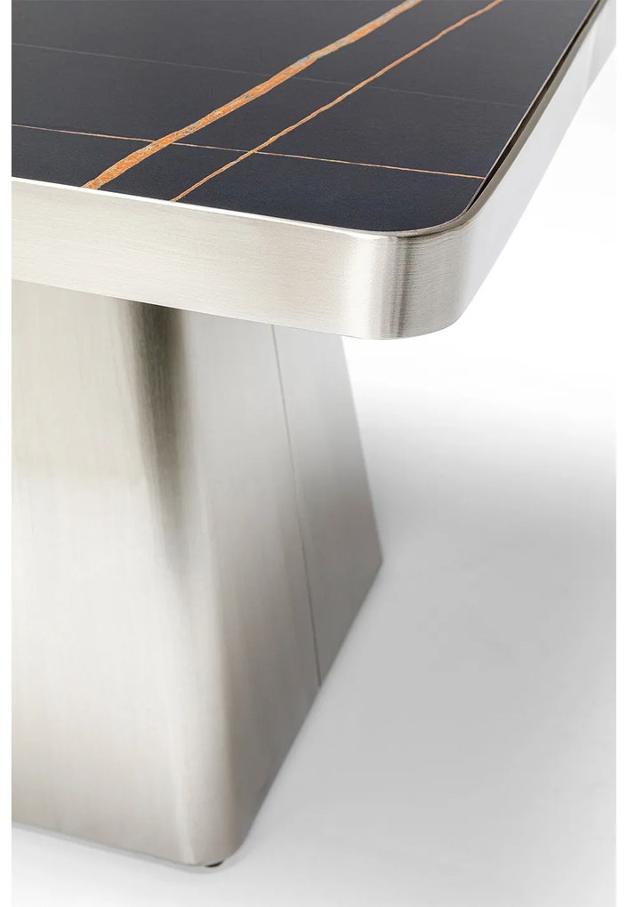 Miler príručný stolík strieborný 60x60 cm