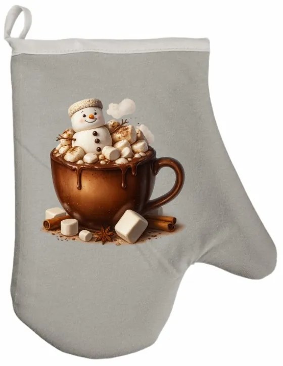 Vianočná kuchynská rukavica Choco EMI, čierna