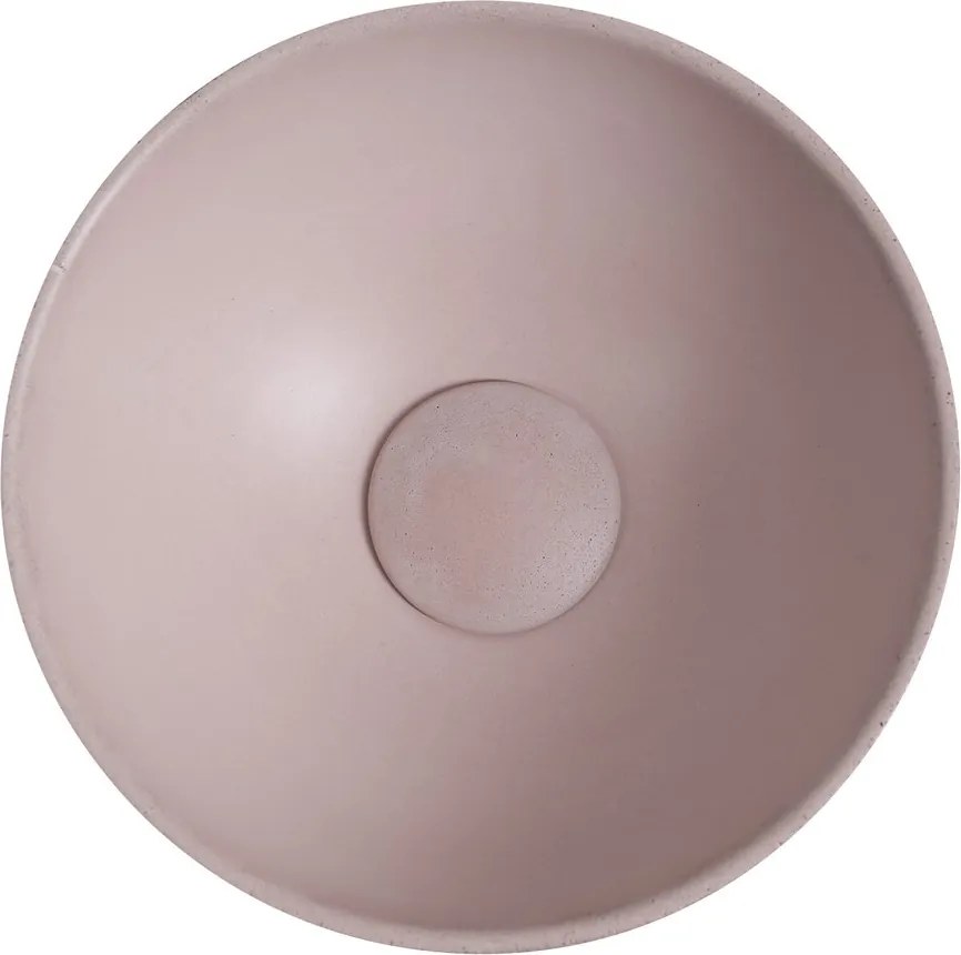 Sapho Sapho, MINOR betónové umývadlo na dosku, priemer 26cm, ružová matná, MR26021