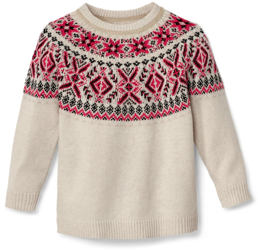 Detský pletený sveter s nórskym vzorom