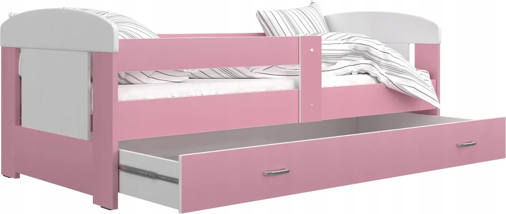 GL Detská posteľ 160x80 Jakub COLOR Farba: Ružová