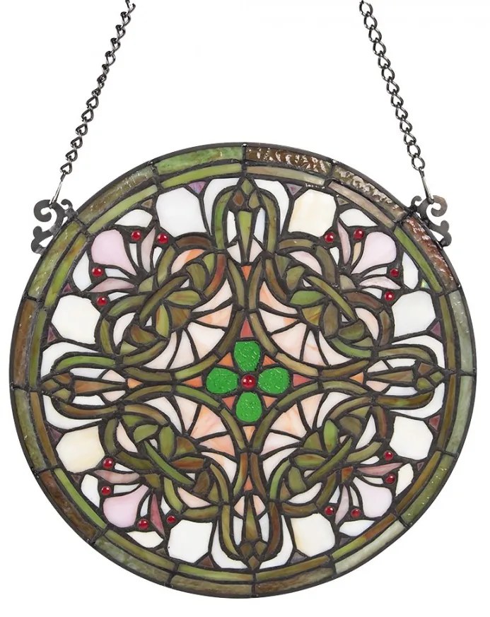 Vitrážový panel ŠTVORLÍSTOK 30 CM