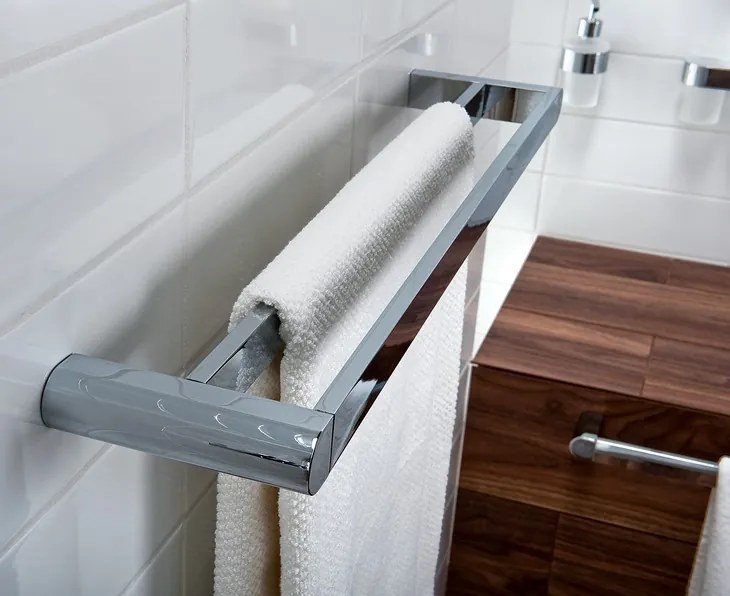 Erga Futura, 2-radový vešiak na uteráky 610 mm, chrómová, ERG-02994