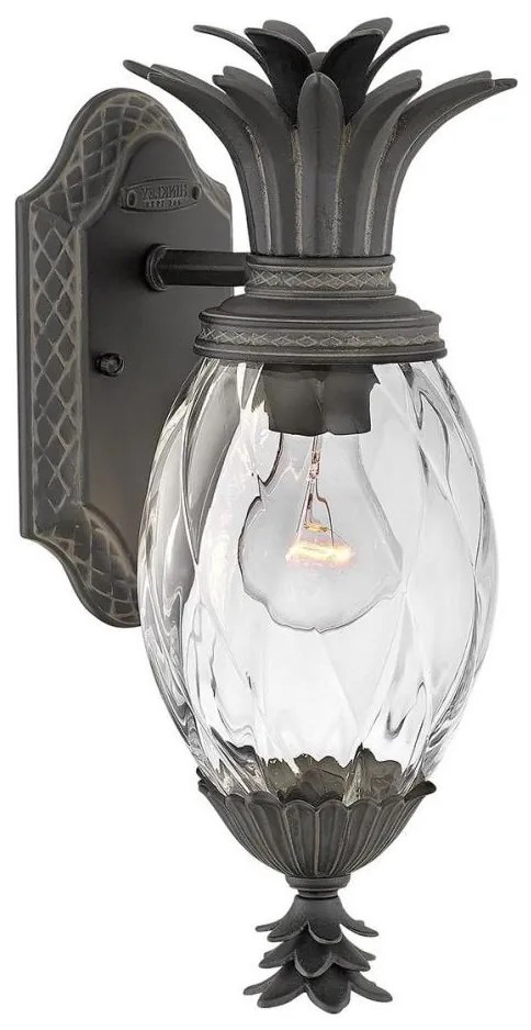 Hinkley HK-PLANTATION-S-MB - Vonk. svietidlo PLANTATION 1xE27/40W/230V IP44 čierna