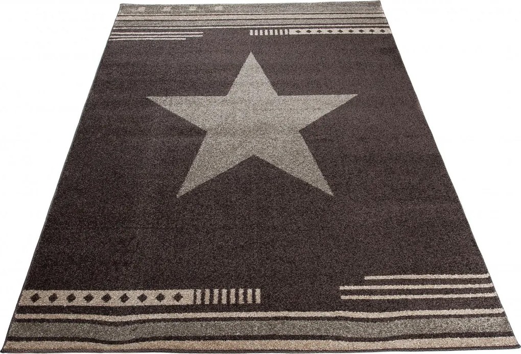 TA Koberec L916A TMAVO HNEDÉ MAROKOVÉ BQZ Rozmer: 200x290 cm