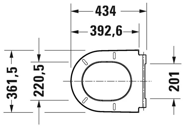 Duravit D-Neo - WC sedátko so sklápacou automatikou, 434x376 mm, biela 0021690000