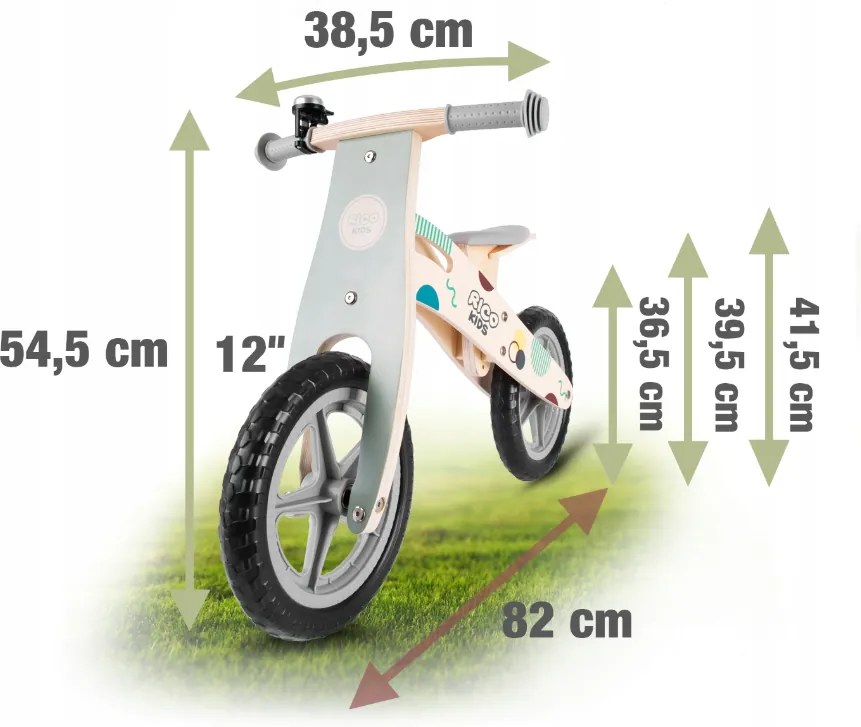 Bestent Detské drevené odrážadlo Ricokids Lucas