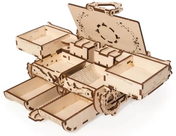 Ugears - 3D drevenené mechanické puzzle Starožitná šperkovnica