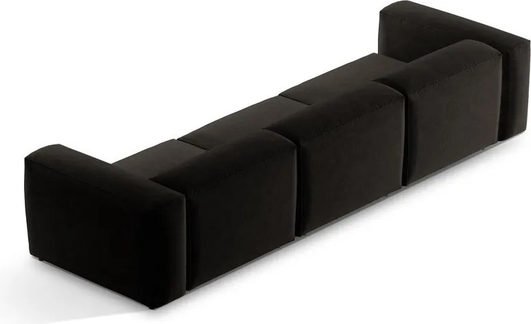 Čierna pohovka 364 cm Bergamo – Cosmopolitan Design