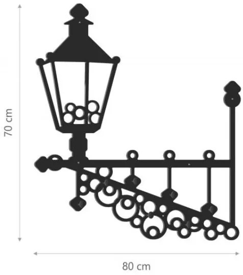 Vešiak na stenu do chodby LAMPIČKA