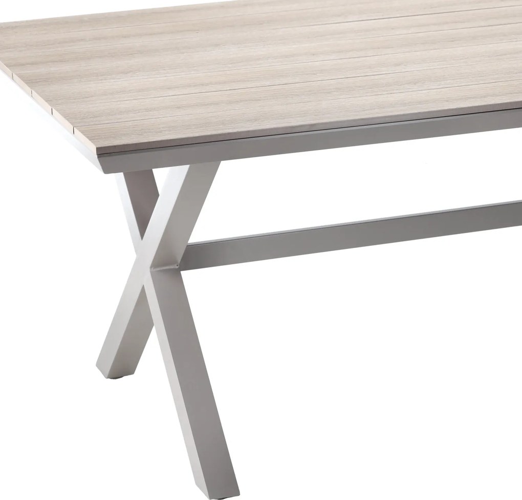 CH Hliníkový záhradný stôl Polywood- béžová