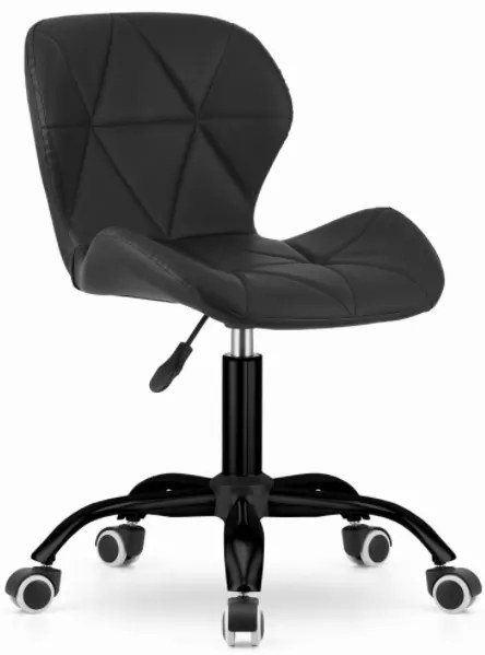 TRENDIE Otočné kreslo z eko kože California čierne