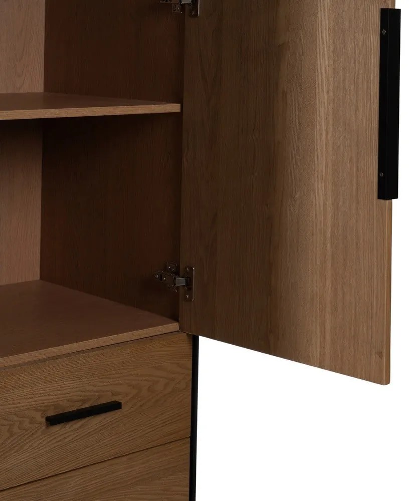 Šatníková skriňa v dekore jaseňa v prírodnej farbe 104x203 cm – Ixia