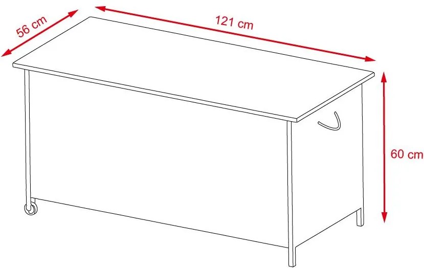 Úložný ratanový box ELEGANZA sivý