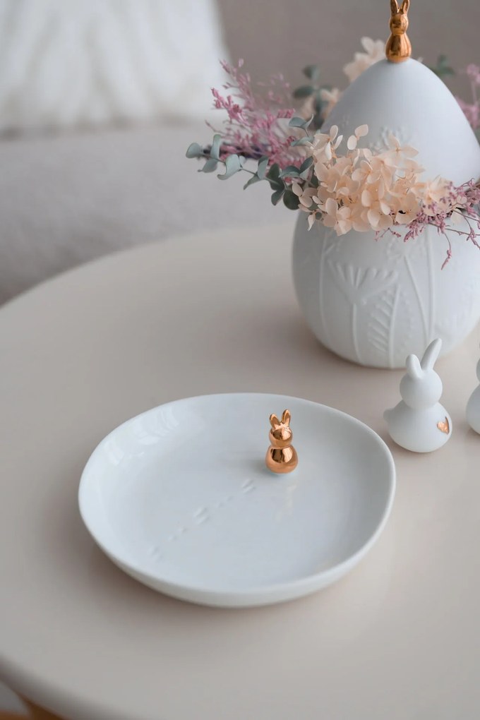 räder Dekorativní porcelánová miska Golden Rabbit