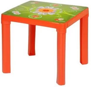 3toysm Inlea4Fun umelohmotný stolík pre deti s motívom - červený