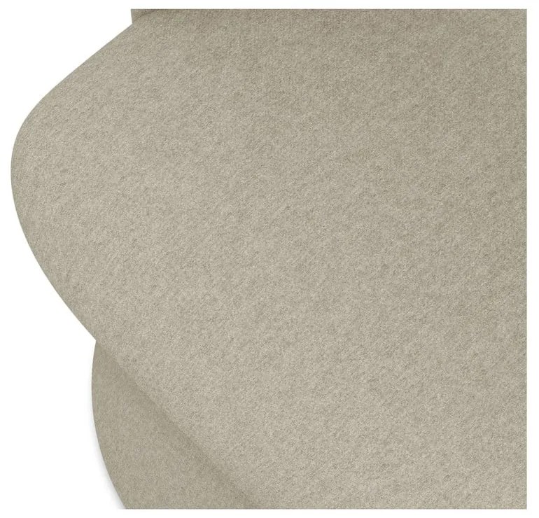 Béžové čalúnené jedálenské kreslo Kalo – Makamii