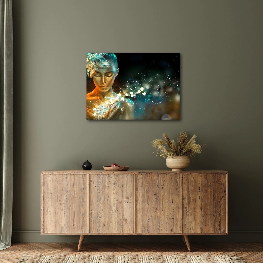 Obraz zlatej víly (70x50 cm)