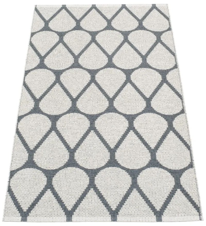 Tmavosivý vnútorný a vonkajší koberec 70x140 cm Otis Granit – Pappelina