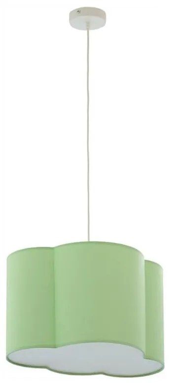 Luster na lanku CLOUD 1xE27/25W/230V zelená