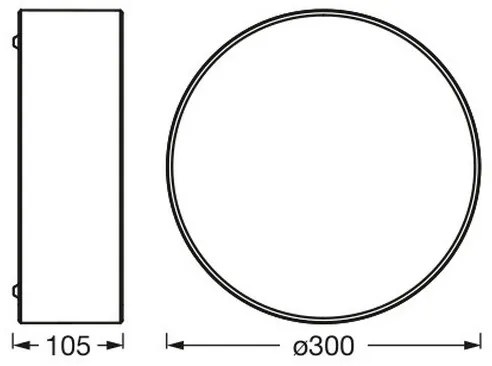 Osram - Stropné svietidlo ORBIS PARIS 1xE27/25W/230V pr. 30 cm hnedé