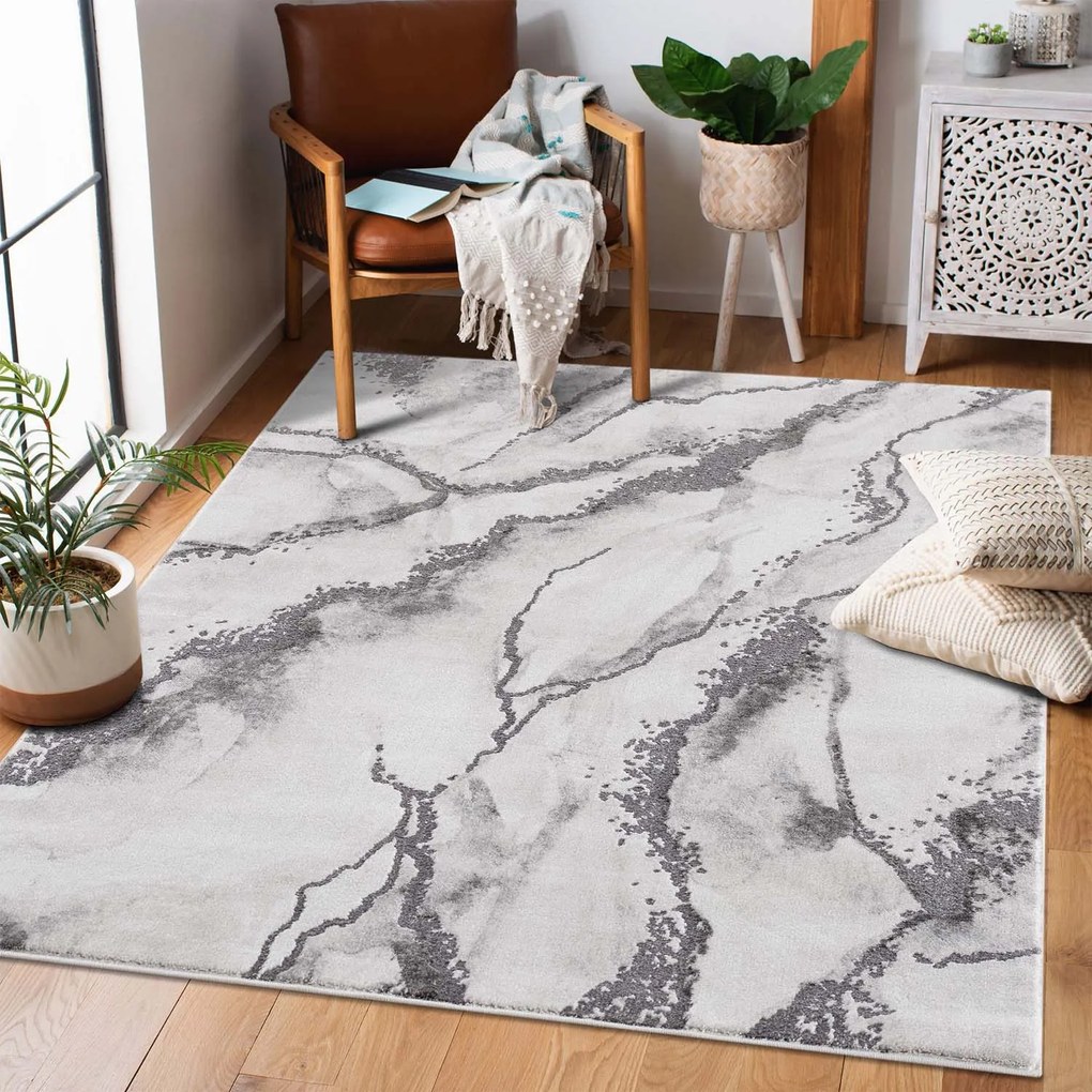 Dekorstudio Moderný koberec CHIC 9272 - sivý Rozmer koberca: 80x300cm