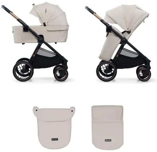 KINDERKRAFT - Kombinovaný kočík 2v1 NEA 2 béžová